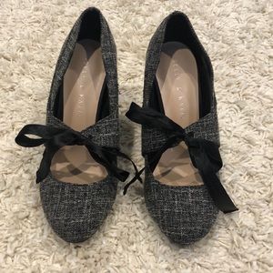 Kelly & Katie Black and Grey Linosa Pump / Heel